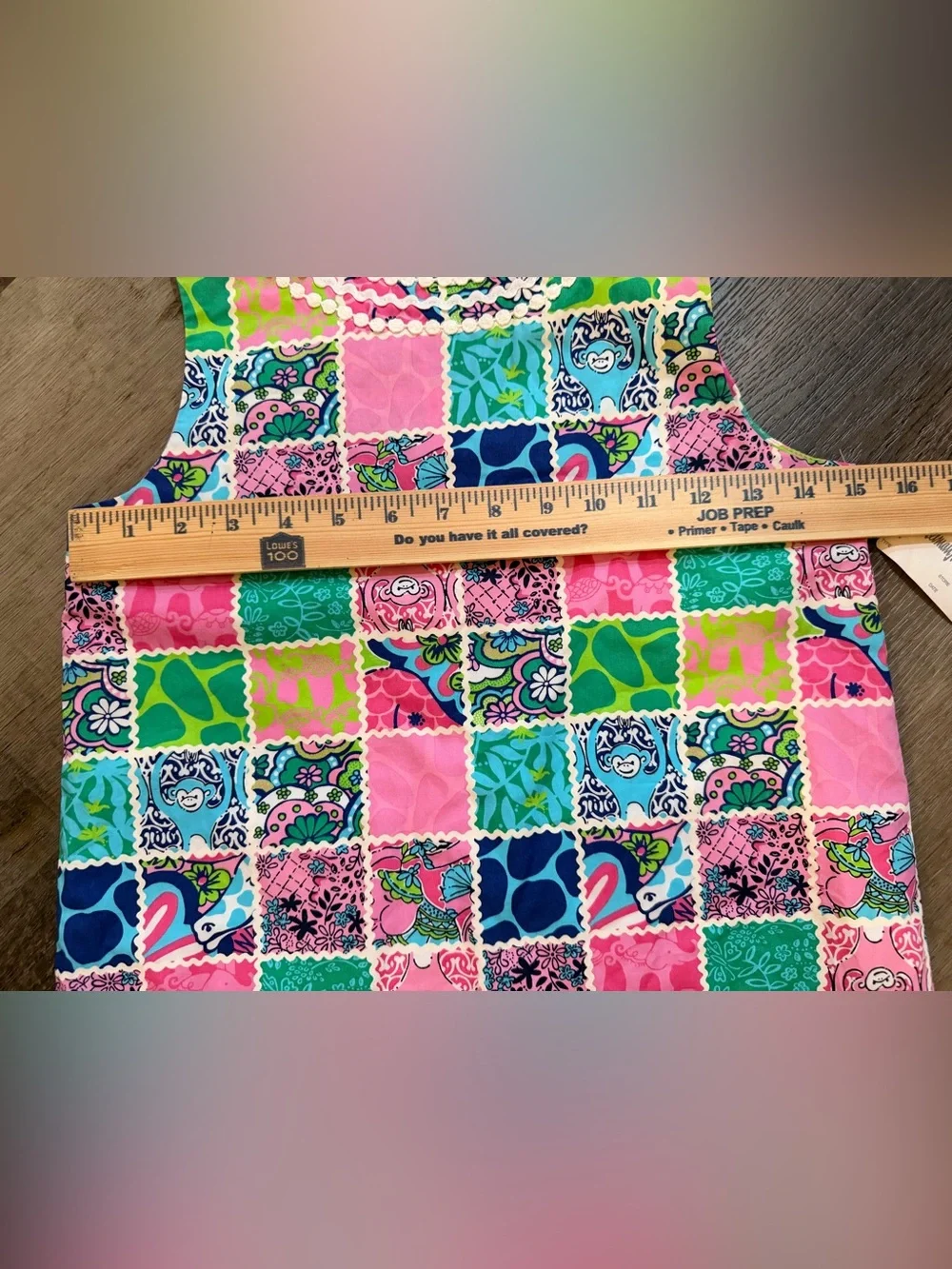 Lilly Pulitzer Little Lilly Classic Shift Dress Size 12 Multi Crazy Quilt 🆕🆕🆕🆕🆕🆕